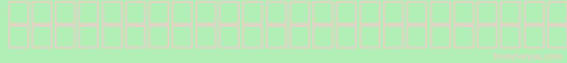 barcoding Font – Pink Fonts on Green Background