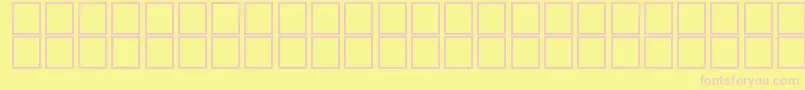 barcoding Font – Pink Fonts on Yellow Background