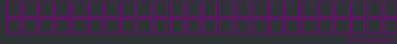 barcoding-fontti – violetit fontit mustalla taustalla