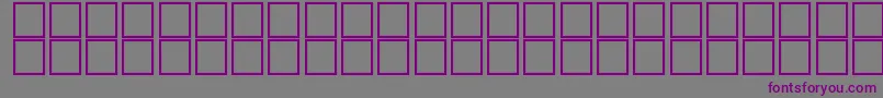 フォントbarcoding – 紫色のフォント、灰色の背景