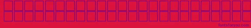 barcoding Font – Purple Fonts on Red Background