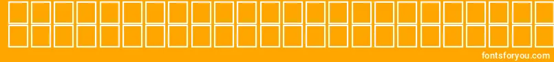 barcoding Font – White Fonts on Orange Background