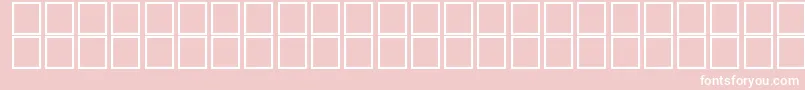 barcoding Font – White Fonts on Pink Background