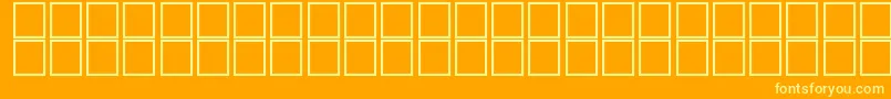 barcoding Font – Yellow Fonts on Orange Background