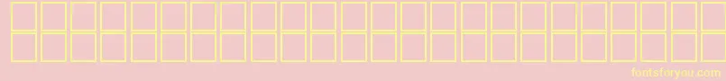 barcoding Font – Yellow Fonts on Pink Background