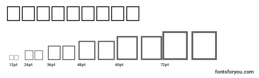 Barcoding (120725) Font Sizes