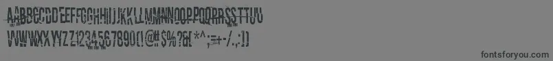 ITellYouAllMySecretsDemo Font – Black Fonts on Gray Background