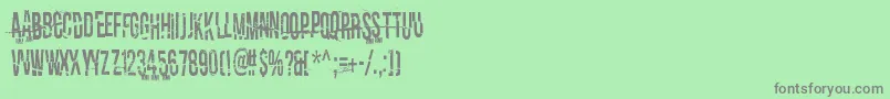 ITellYouAllMySecretsDemo Font – Gray Fonts on Green Background