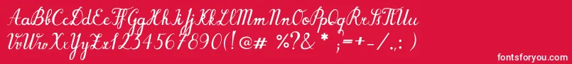 BarForst Font – White Fonts on Red Background