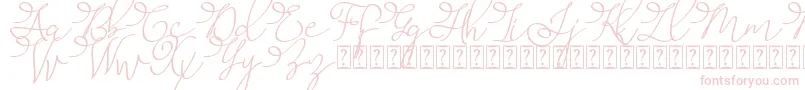 Fonte Barista Script   – fontes cor-de-rosa