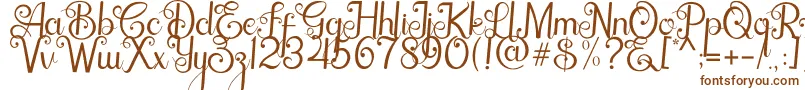 Weitere Informationen zur Baristha-Schriftart Baristha-Schriftart – Braune Schriften