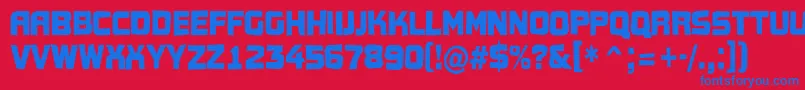 AConceptotitulnrfy Font – Blue Fonts on Red Background