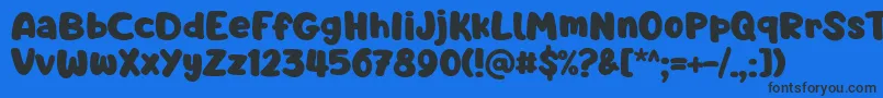 Шрифт Barnacle Boy Font by 7NTypes – чёрные шрифты на синем фоне