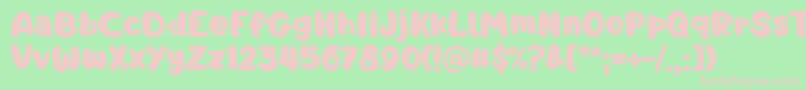 Barnacle Boy Font by 7NTypes Font – Pink Fonts on Green Background