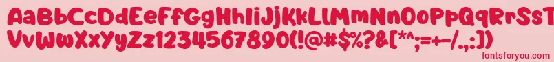 Barnacle Boy Font by 7NTypes Font – Red Fonts on Pink Background