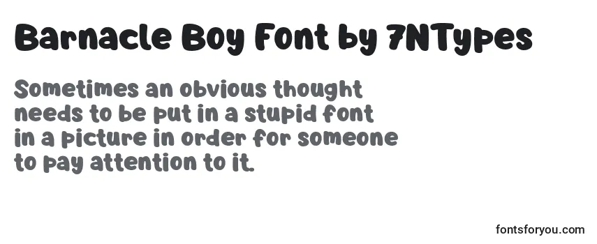 Fuente Barnacle Boy Font by 7NTypes