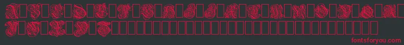 barock1 Font – Red Fonts on Black Background