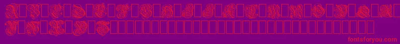 barock1 Font – Red Fonts on Purple Background