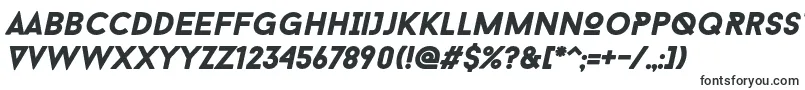 Шрифт Baron Neue Black Italic – шрифты с наклоном