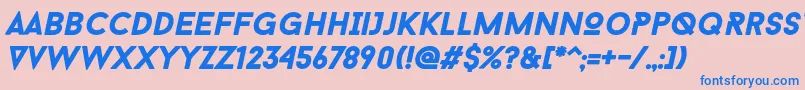 fuente Baron Neue Black Italic – Fuentes Azules Sobre Fondo Rosa