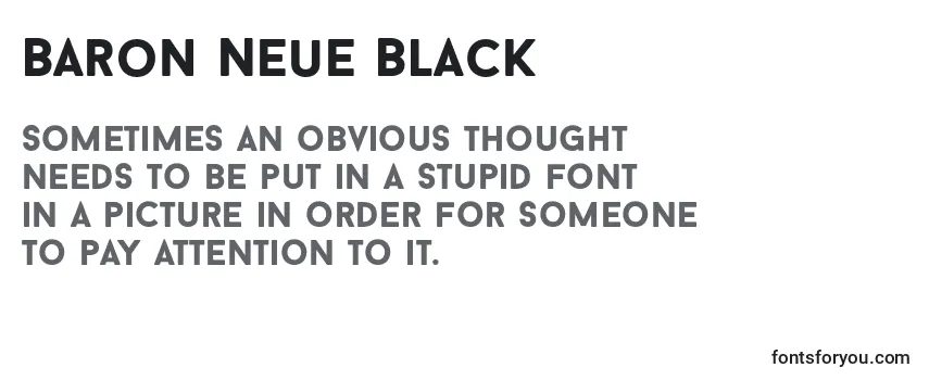 Baron Neue Black Font