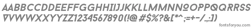 Шрифт Baron Neue Bold Italic – серые шрифты