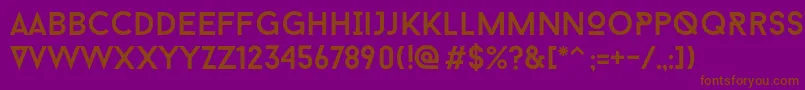 Baron Neue Font – Brown Fonts on Purple Background