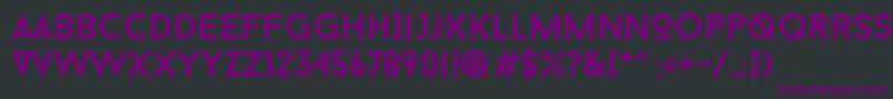 Baron Neue Font – Purple Fonts on Black Background