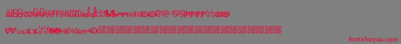 Шрифт Pleasureriot – красные шрифты на сером фоне