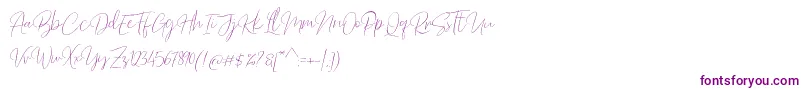 Police Barosaki Script – polices violettes