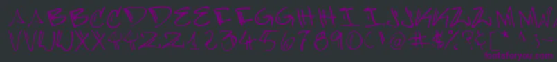 BARRA Font – Purple Fonts on Black Background