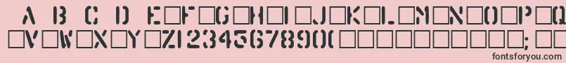 barrel Font – Black Fonts on Pink Background