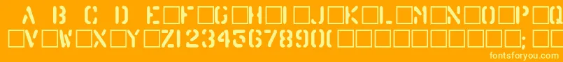 Подробнее о шрифте barrel Шрифт barrel – жёлтые шрифты на оранжевом фоне