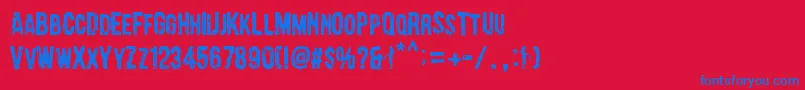 fuente Barrio Chino – Fuentes Azules Sobre Fondo Rojo