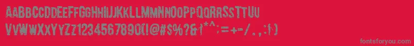 Barrio Chino-Schriftart – Graue Schriften auf rotem Hintergrund