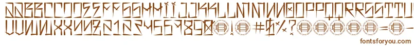 Шрифт Barrio Rifa – коричневые шрифты