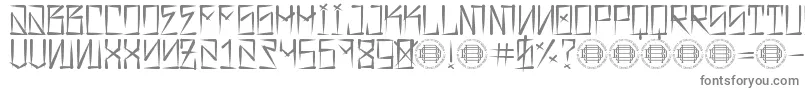 Barrio Rifa-fontti – harmaat kirjasimet valkoisella taustalla