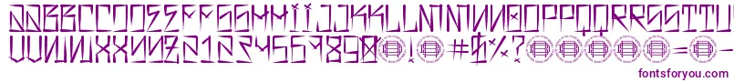 Шрифт Barrio Rifa – фиолетовые шрифты
