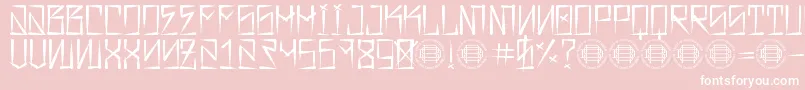 フォントBarrio Rifa – ピンクの背景に白い文字