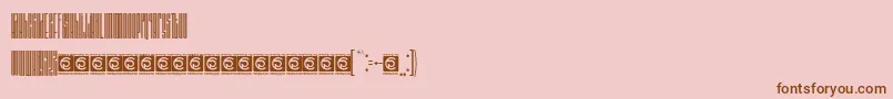 BARSTRIP Free Font – Brown Fonts on Pink Background