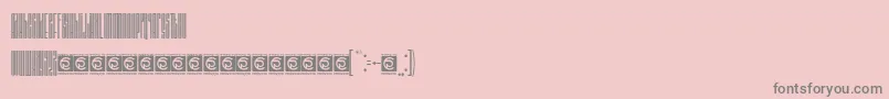 BARSTRIP Free-Schriftart – Graue Schriften auf rosa Hintergrund