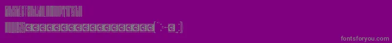 BARSTRIP Free Font – Gray Fonts on Purple Background