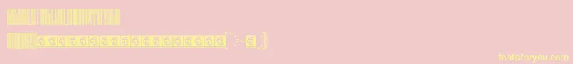 BARSTRIP Free Font – Yellow Fonts on Pink Background