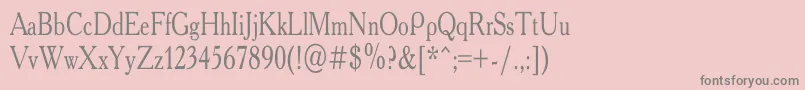 AcademyCondensedRegular Font – Gray Fonts on Pink Background