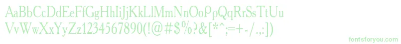 AcademyCondensedRegular Font – Green Fonts on White Background