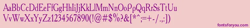 AcademyCondensedRegular Font – Purple Fonts on Pink Background