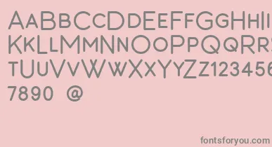 Barton font – Gray Fonts On Pink Background