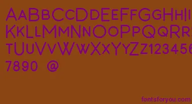 Barton font – Purple Fonts On Brown Background