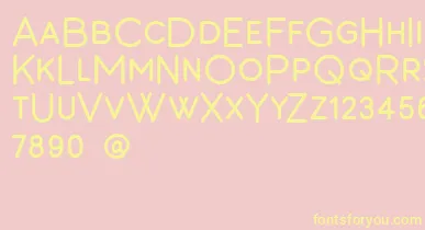 Barton font – Yellow Fonts On Pink Background