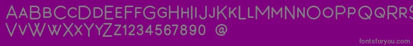 Barton Font – Gray Fonts on Purple Background